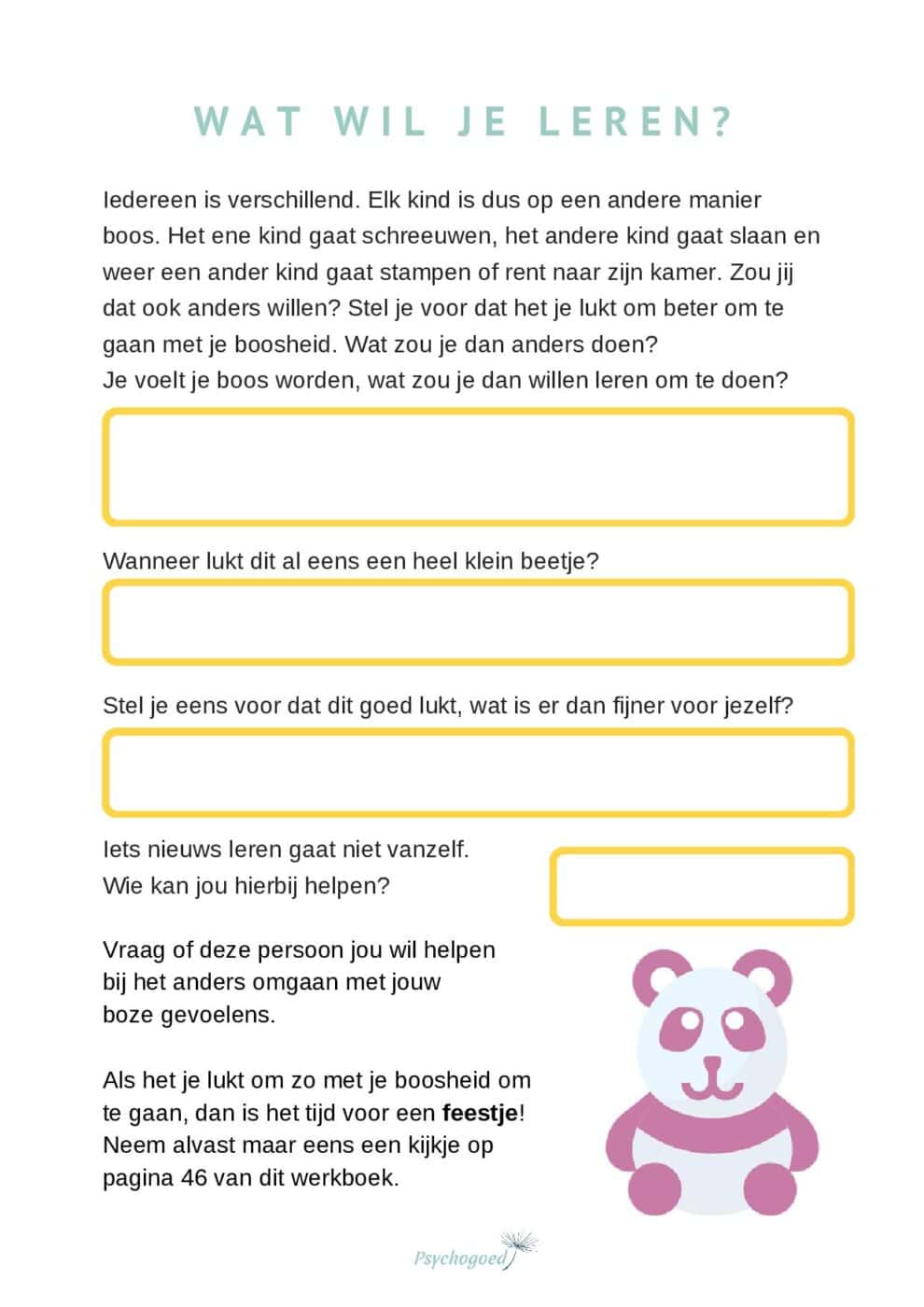 Wat Wil Je Leren Psychogoed