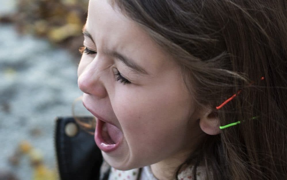 Kind van 7, 8 of 9 jaar met woedeaanval