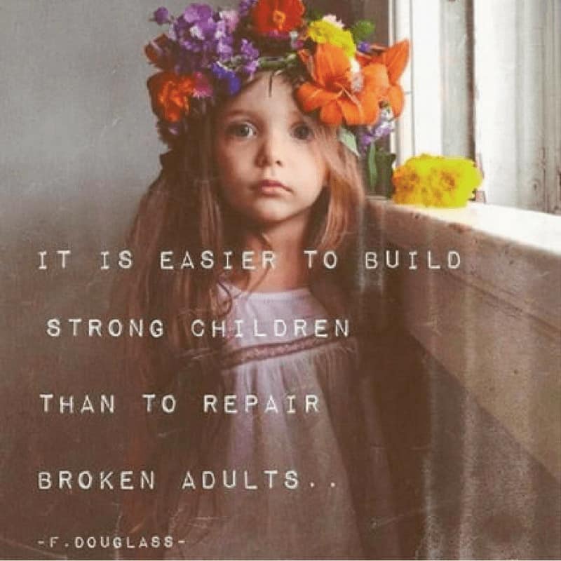 it is easier to build strong children than to repair broken adults