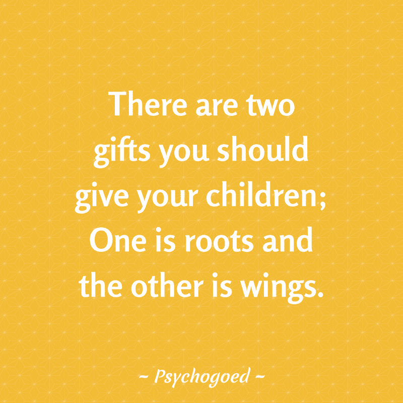 there are two gifts you should give your chidren